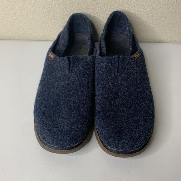 Chaco Revel Blue Wool Felt Slipper Shoes Men’s Sample Sz 9 main image 9